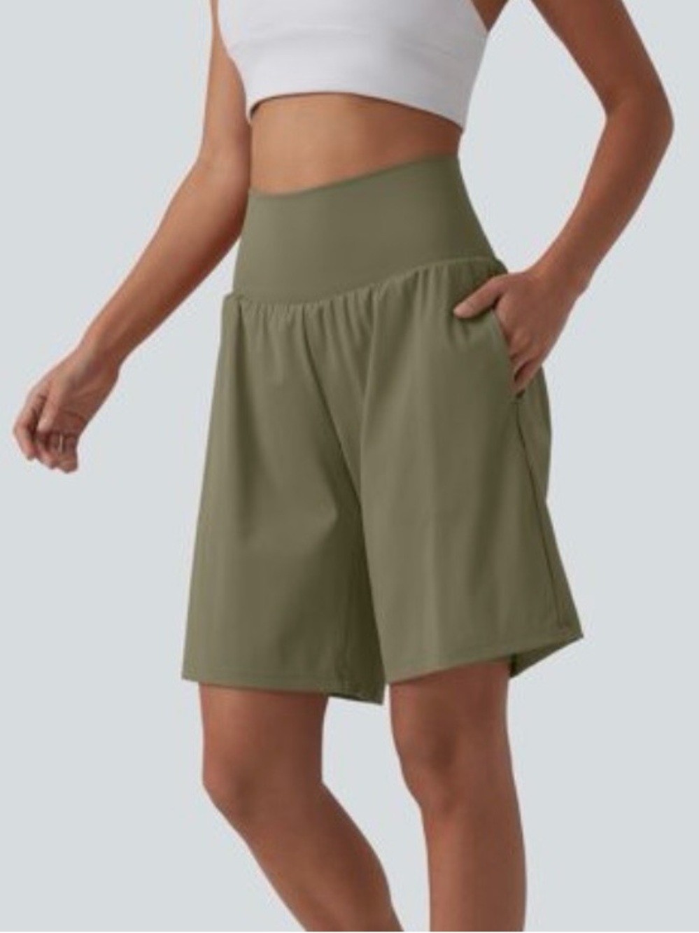 Halara SoftlyZero™ Airy Super High Waist 2-in-1 InstantCool Shorts 9" Inseam